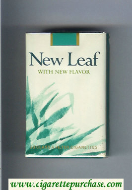 New Leaf With New Flavor cigarettes soft box