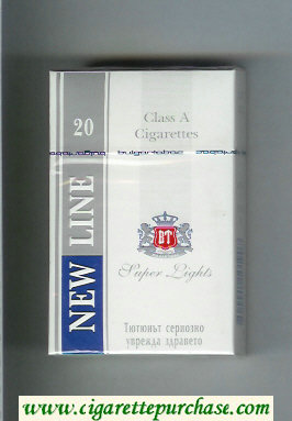 New Line Super Lights cigarettes hard box