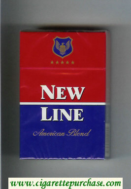New Line American Blend cigarettes hard box