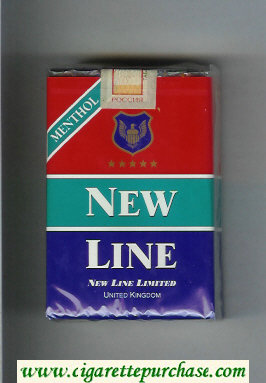 New Line Menthol American Blend cigarettes soft box