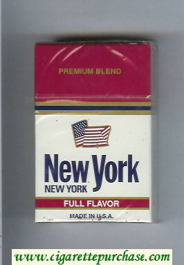 New York Premium Blend Full Flavor cigarettes hard box