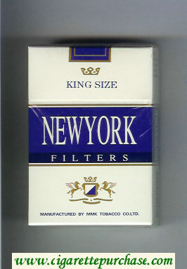 New York King Size Filters cigarettes hard box