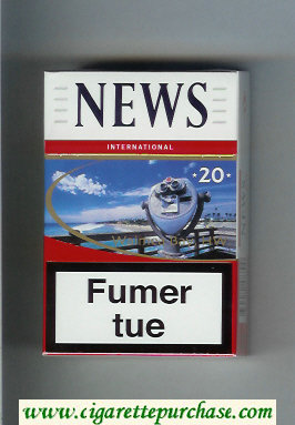 News International Waimea Bay, HW white and red cigarettes hard box