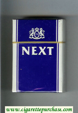 Next blue and white cigarettes hard box