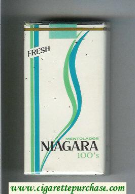 Niagara 100s Fresh Mentolados cigarettes soft box