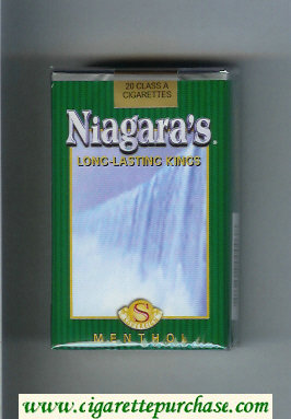 Niagara's Menthol cigarettes soft box