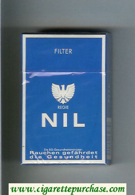 Nil Filter blue cigarettes hard box