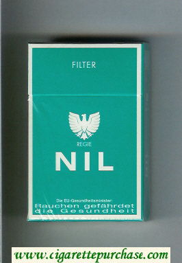 Nil Filter green cigarettes hard box