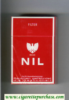 Nil Filter red cigarettes hard box