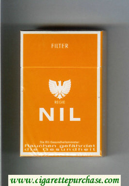 Nil Filter yellow cigarettes hard box