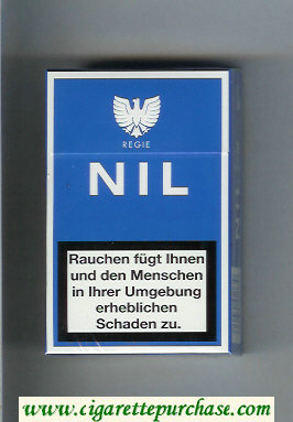 Nil blue cigarettes hard box