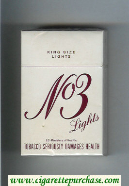 No 3 Lights cigarettes hard box