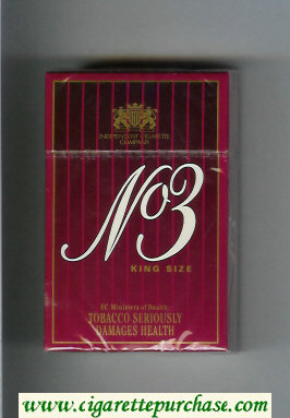 No 3 cigarettes hard box