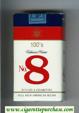 No 8 100s cigarettes soft box