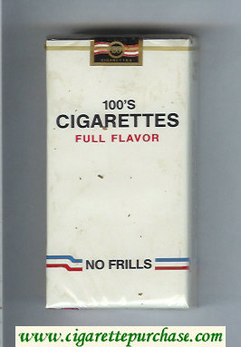 Cigarettes No Frills Full Flavor 100s cigarettes soft box