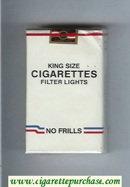 Cigarettes No Frills Filter Lights cigarettes soft box