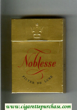 Noblesse Filter De Luxe cigarettes hard box