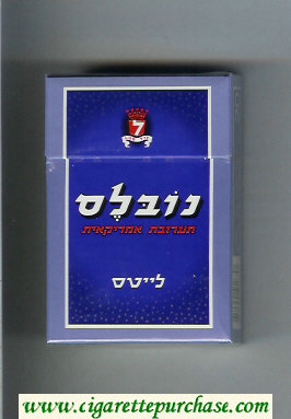 Noblesse American Blend Lights blue cigarettes hard box