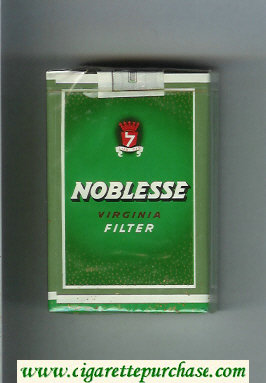 Noblesse Virginia Filter green cigarettes soft box