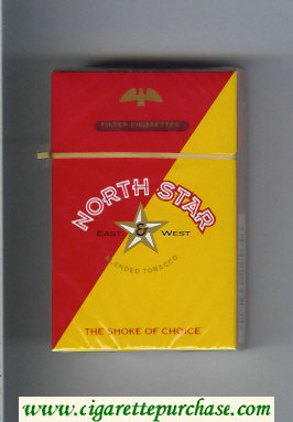 North Star East and West cigarettes hard box