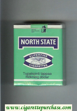 North State Superfine cigarettes green soft box