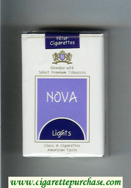 Nova Lights cigarettes soft box
