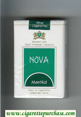 Nova Menthol cigarettes soft box