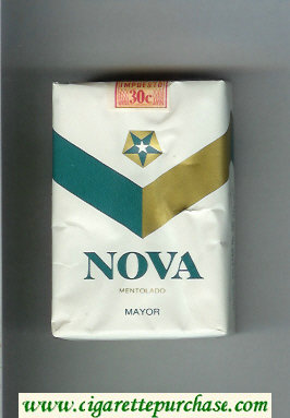 Nova Mentolado Mayor cigarettes soft box