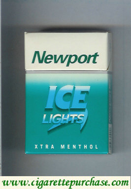 Discount Newport Ice Lights XTRA Menthol cigarettes hard box