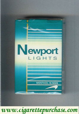 Discount Newport Lights Menthol green and white cigarettes soft box