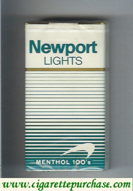 Discount Newport Lights Menthol white and green 100s cigarettes soft box