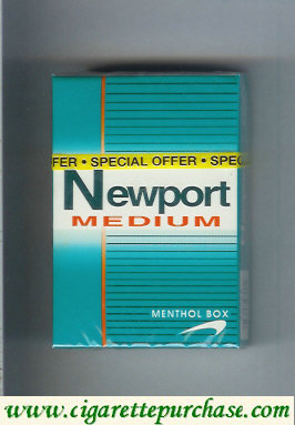 Discount Newport Medium Menthol cigarettes hard box
