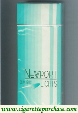 Discount Newport Slim Lights 120s cigarettes hard box