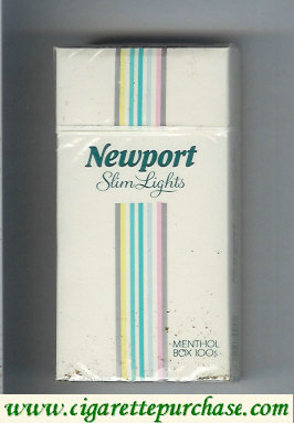 Discount Newport Slim Lights Menthol hard box 100s cigarettes