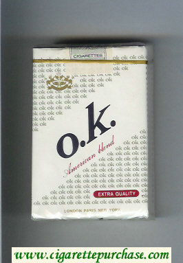 O.K. American Blend Extra Quality cigarettes soft box