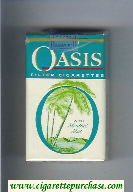 Oasis With Menthol Mist Filter cigarettes soft box