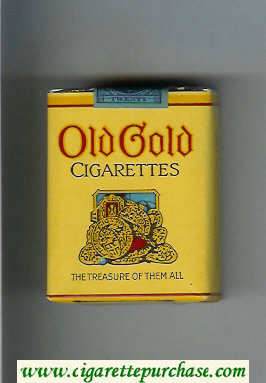 Old Gold cigarettes The Treasure Of Them All soft box