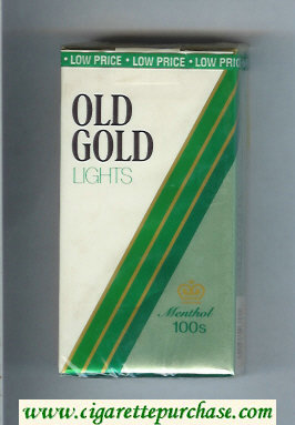 Old Gold Lights Menthol 100s cigarettes soft box