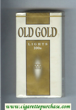 Old Gold Lights 100s cigarettes soft box