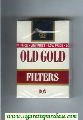 Old Gold Filter Box cigarettes hard box