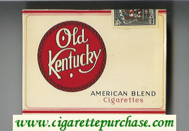 Old Kentucky American Blend cigarettes wide flat hard box