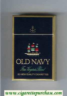 Old Navy Fine Virginia Blend blue cigarettes hard box