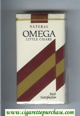 Omega Natural Rich Satisfacton 100s Little Cigars cigarettes soft box