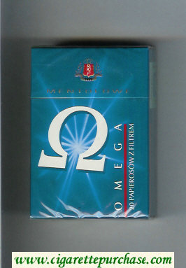 Omega Mentolowe cigarettes hard box