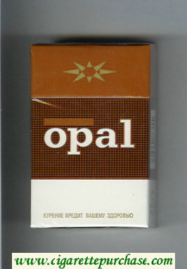 Opal Filter brown and white cigarettes hard box