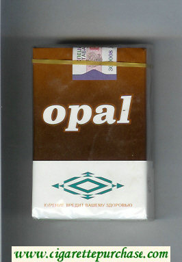 Opal brown and white cigarettes soft box