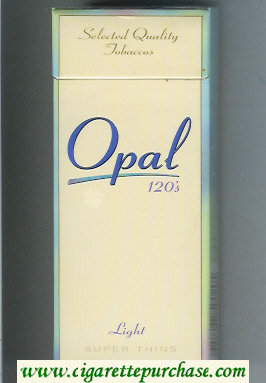 Opal 120s Light cigarettes hard box