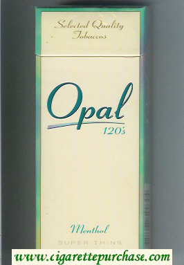 Opal 120s Menthol cigarettes hard box