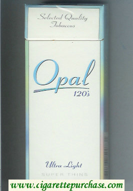 Opal 120s Ultra Light cigarettes hard box