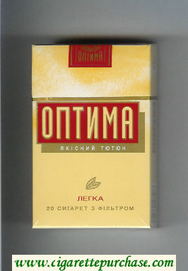 Optima Yakisnij Tyutyun Legka cigarettes hard box